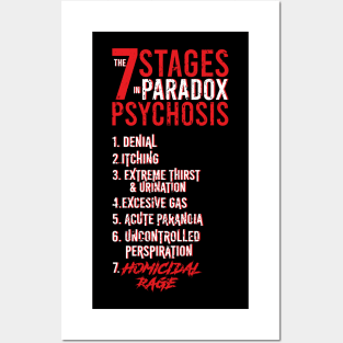 UMBRELLA ACADEMY 2: THE 7 STAGES IN PARADOX PSYCHOSIS (BLACK/GRUNGE) Posters and Art